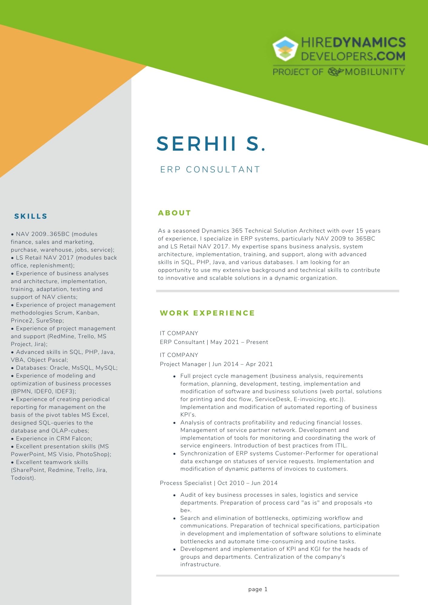 serhii s erp consulting specialist part time services 1