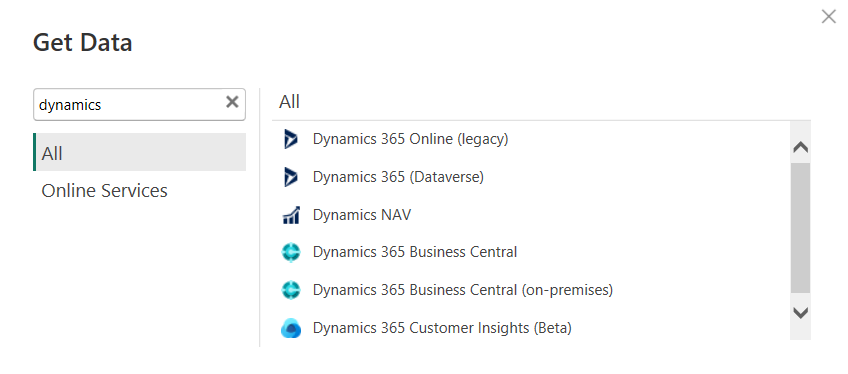 select Dynamics 365