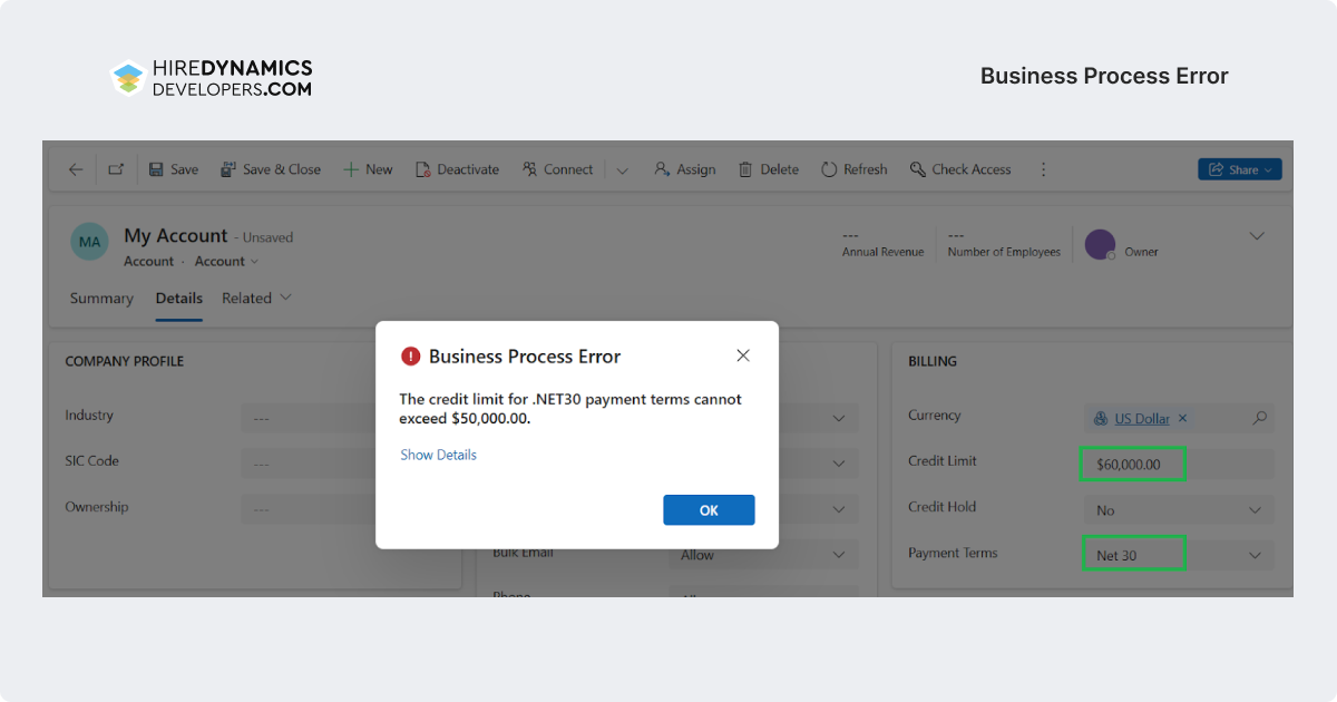 business process error